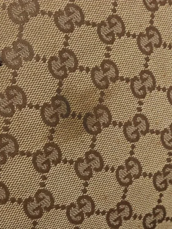 GUCCI GG Canvas Shoulder Bag Beige Silver 122790 Auth - Picture 9 of 16